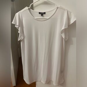 White premise top. Size xs. Worn once!